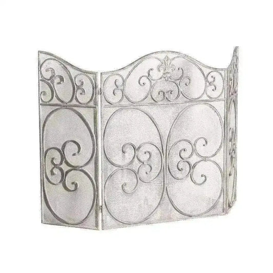 Parisian Distressed Metal Fire Screen - The Farthing