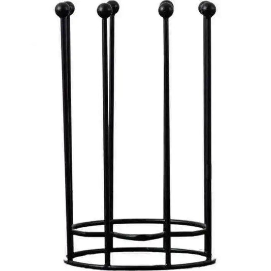 Round Black Metal Welly Boot Stand - 4 pair - The Farthing
