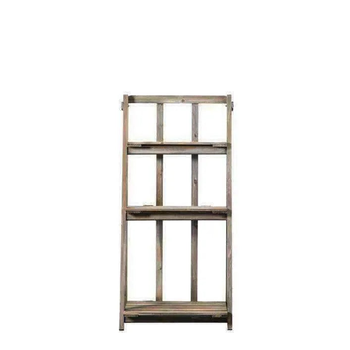 Rustic Wood Plant Pot Stand - The Farthing