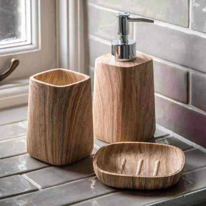 Sandstone Effect Bathroom Set of three pieces - The Farthing