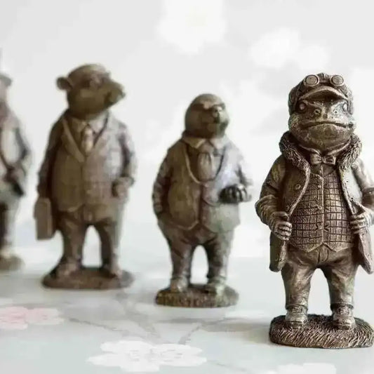 Set of Four Vintage Inspired Character Ornaments - The Farthing