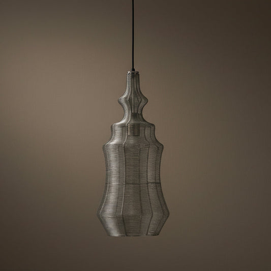 Shaped Moorish Inspired Wire Pendant Light - The Farthing