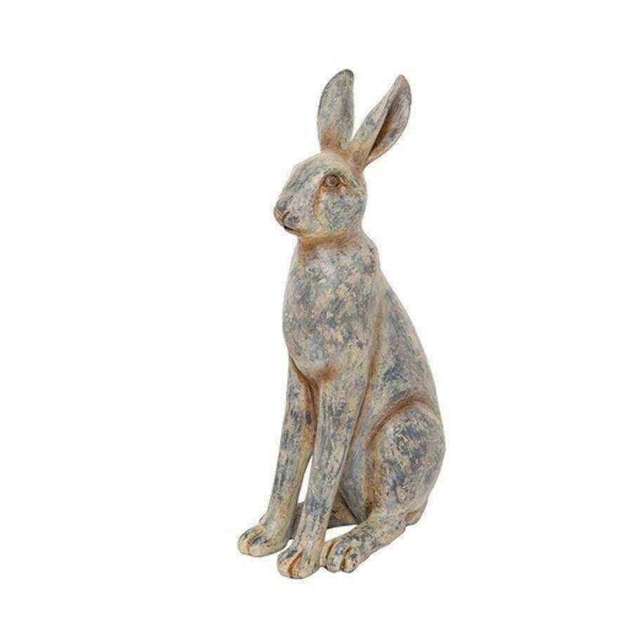 Small Rustic Sitting Hare Ornament - The Farthing
