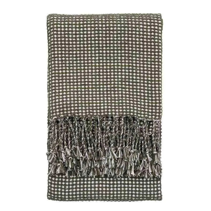 Soft Green and Neutral Throw - The Farthing