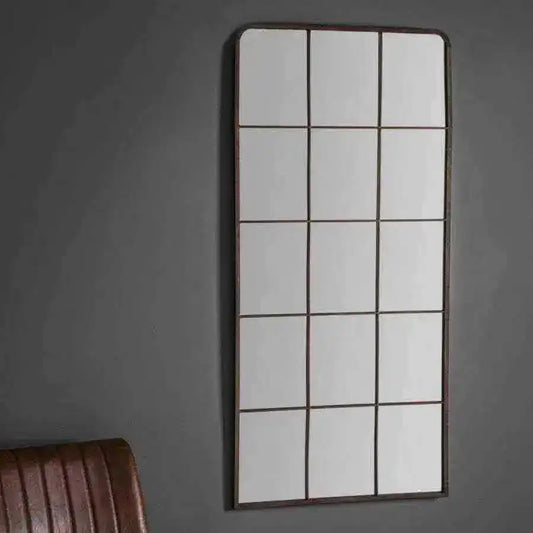 Tall Industrial Window Wall Mirror - The Farthing