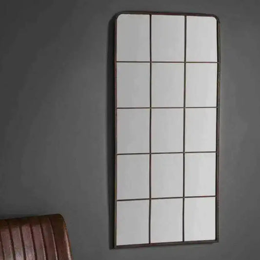 Tall Industrial Window Wall Mirror - The Farthing