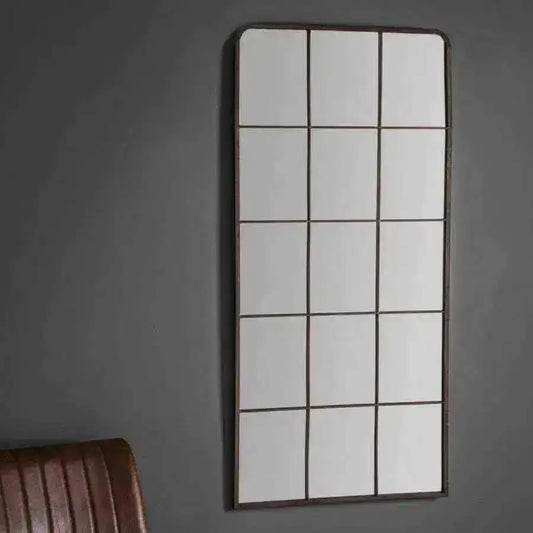 Tall Industrial Window Wall Mirror - The Farthing