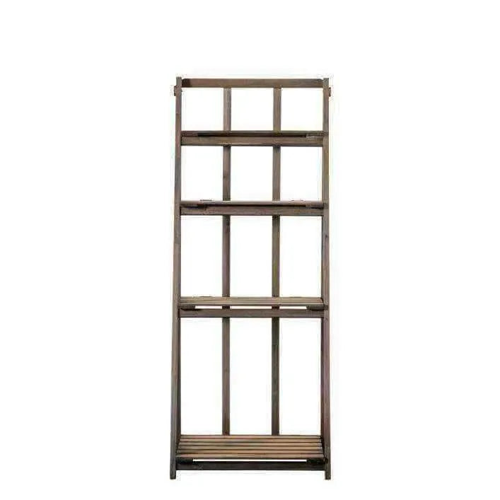 Tall Rustic Wood Plant Pot Stand - The Farthing