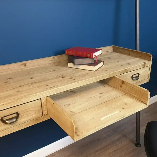 Wide Ladder Shelf Ladder with Desk - The Farthing