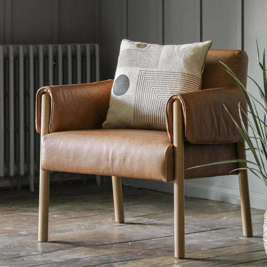 Unveiling the Allure of the Wrapped Arm Brown Leather Armchair - The Farthing