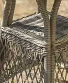 2 Seater PE Rattan Outdoor Bistro Set with Chairs & Round Table - The Farthing