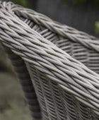 2 Seater PE Rattan Outdoor Bistro Set with Chairs & Round Table - The Farthing