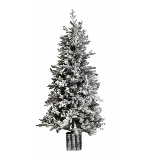 6ft Artificial Green Snow Dusted Festive Tree