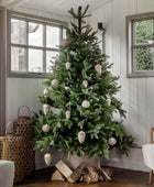 7ft Artificial Green Nordman Festive Tree 5