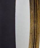 Two skis, one black and one brown with visible wear, on a white background