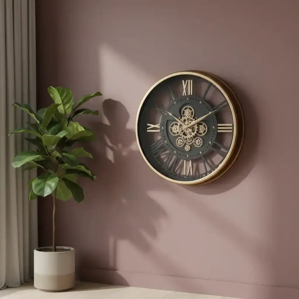 AgedGoldRoundCogsWallClock4