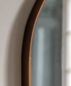 Aged Bronze Oval Metal Wall Mirror 11
