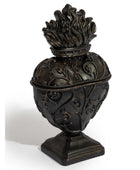 Antique Black Milagro Heart Trinket Dish 3
