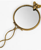 Antique Gold Bee Handheld Mirror