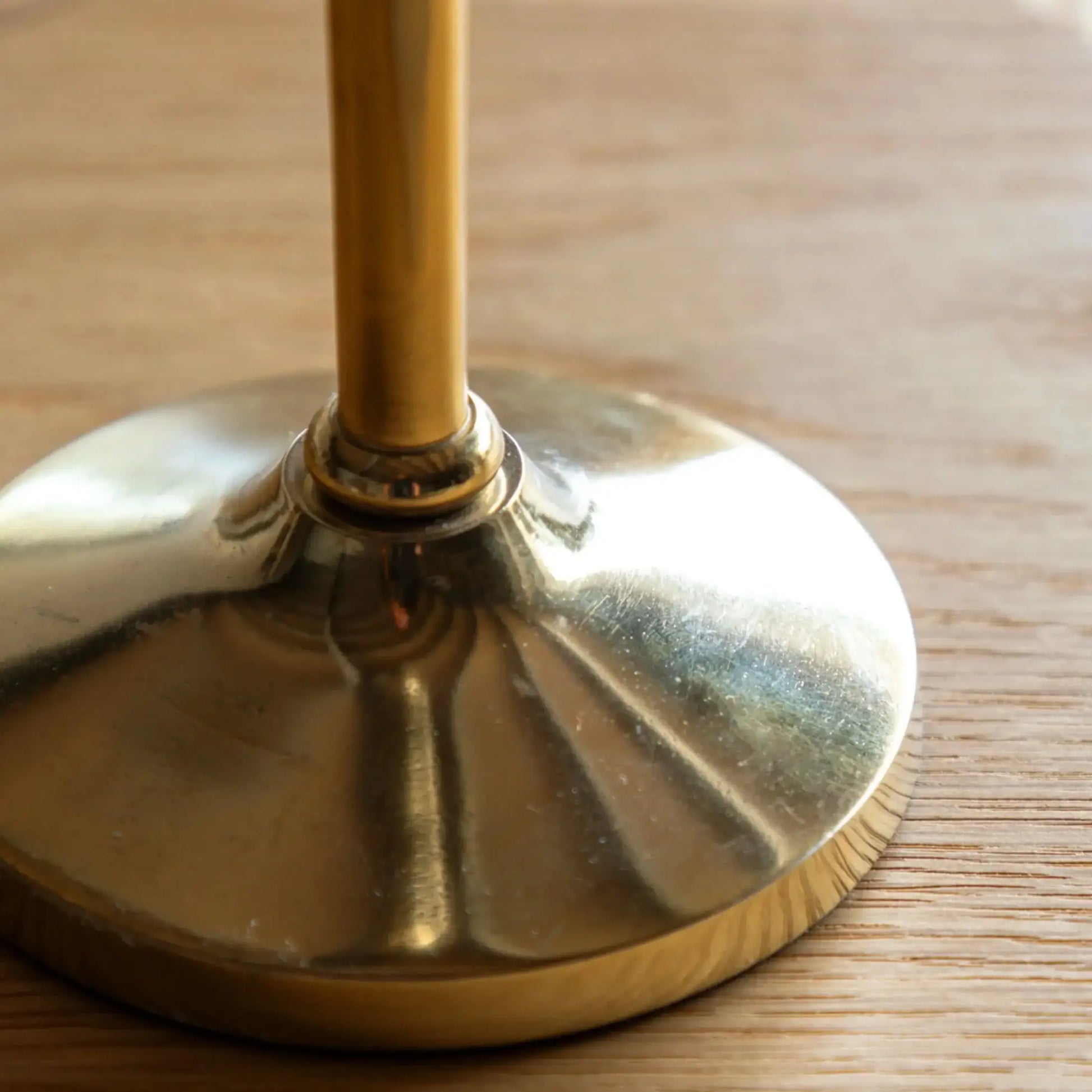 Antique Gold Bow Candle Holder