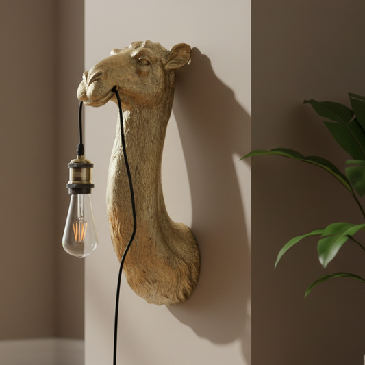 Antique Gold Camel Wall Light