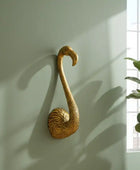 Antique Gold Flamingo Head Wall Decoration