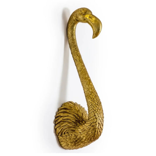 Antique Gold Flamingo Head Wall Decoration 1