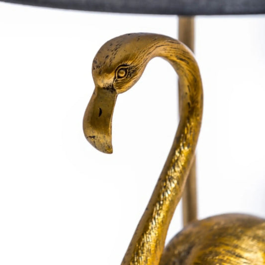 Antique Gold Flamingo Table Lamp