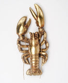 Antique Gold Lobster Ornament – Coastal Resin Sculpture 1