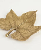 Antique Gold Maple Leaf Jewellery Dish 2