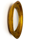 Antique Gold Medium Round Wall Mirror