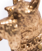 Antique Gold Metal Terrier Trinket Box 5