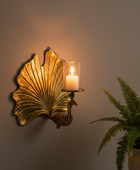 Antique Gold Peacock Wall Sconce Candle Holder