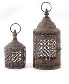 Antique Style Metal Lantern Set - The Farthing