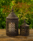 Antique Style Metal Lantern Set - The Farthing