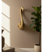 Antique Gold Flamingo Head Wall Art