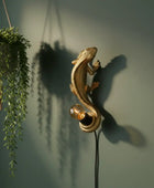 Antique Gold Lizard Table / Wall Light 55