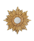 Antique Gold Ornate Star Convex Mirror