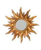 Antique Gold Sun Convex Mirror