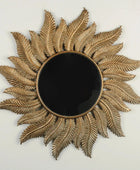 Antique Gold Swirl Ferns Wall Mirror 