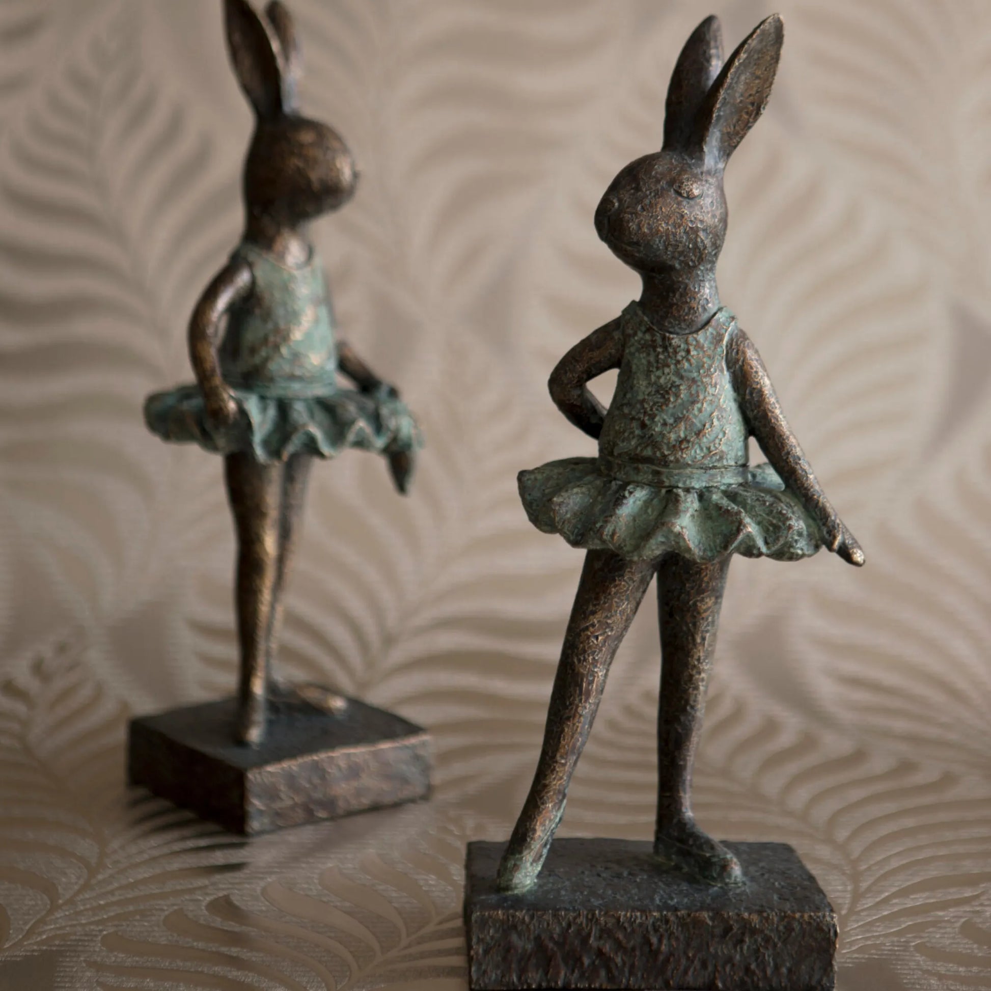 Antiqued Ballerina Hare Ornament