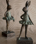 Antiqued Ballerina Hare Ornament