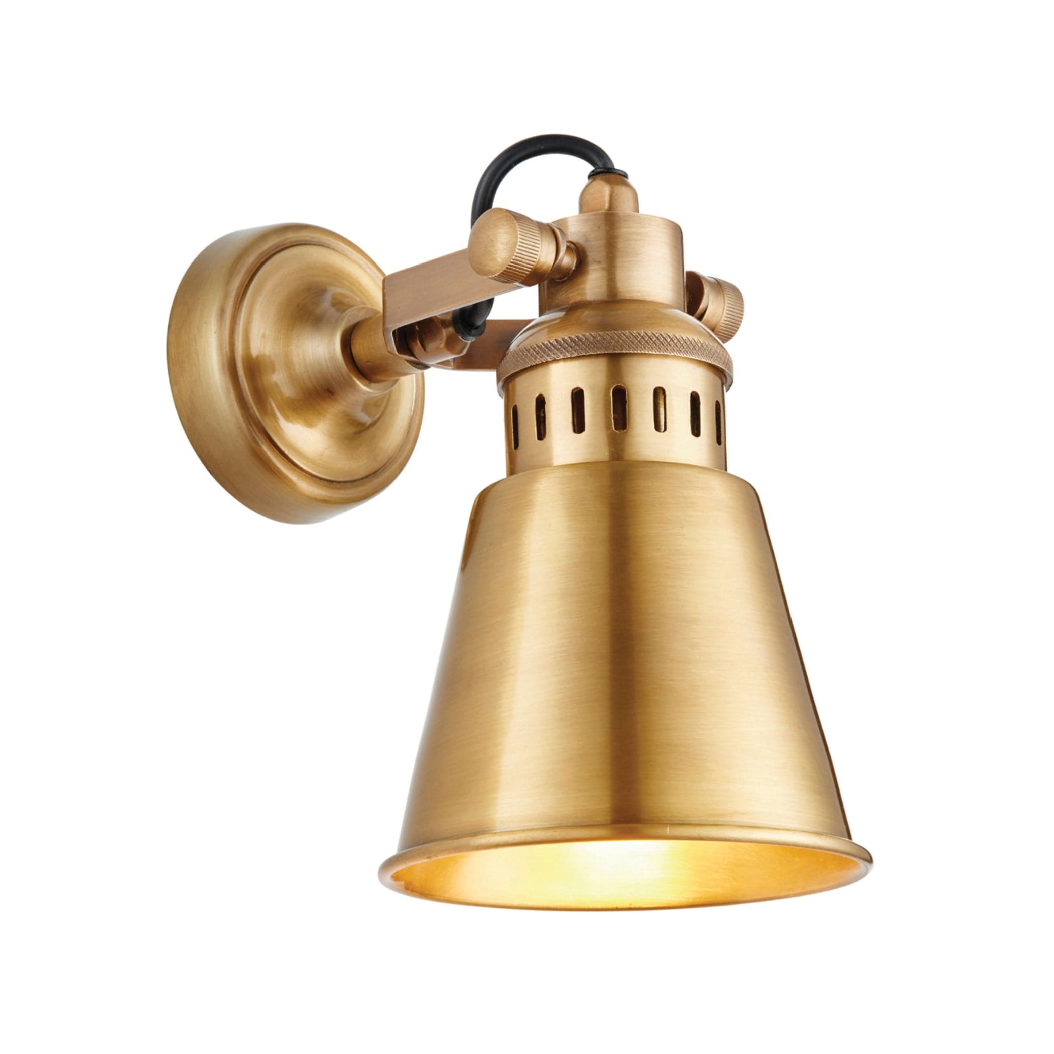 Antiqued Brass vintage style Wall Light 1