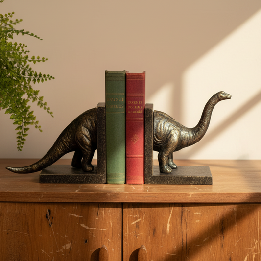 dinosaur bookends 