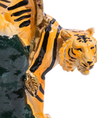 Antiqued Ornate Tiger Dinner Candle Holder 6