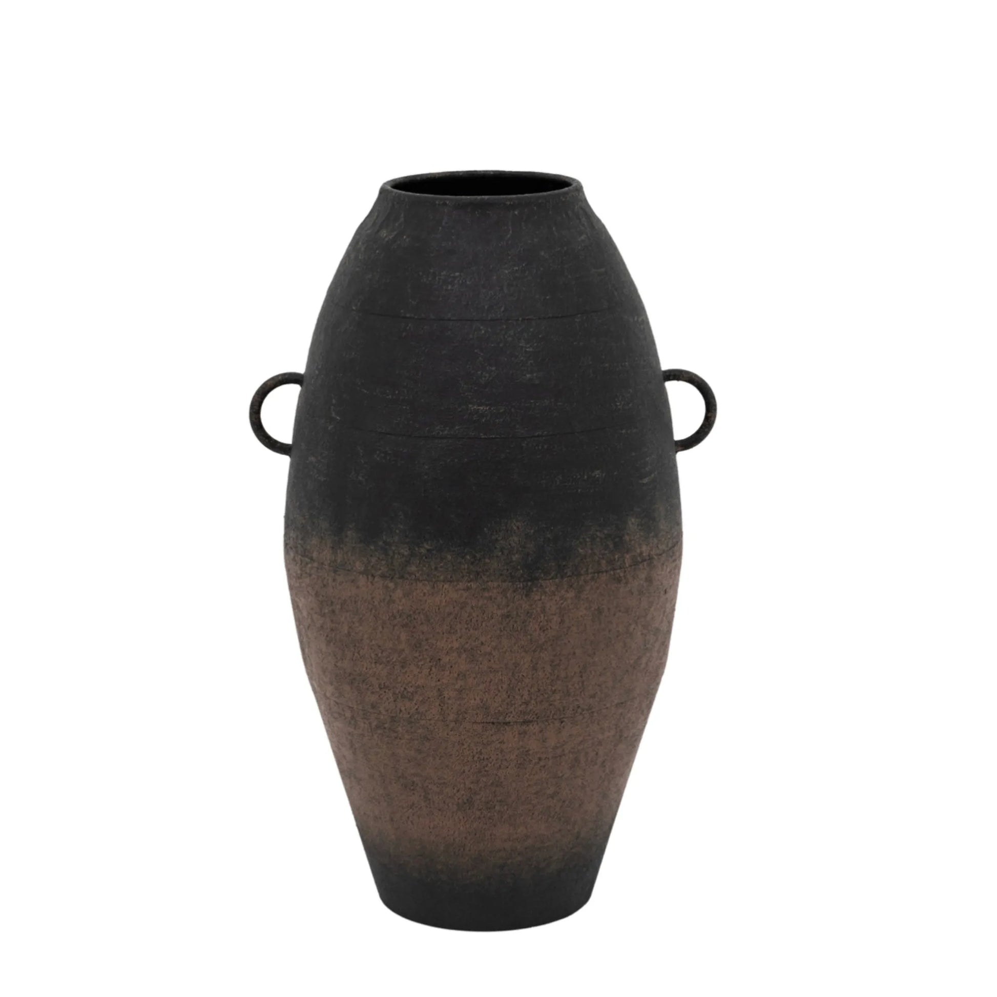 Antiqued Patina Black Vase 1