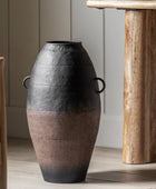 Antiqued Patina Black Vase 5