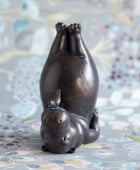 Antiqued Posing Hippo Ornament 1