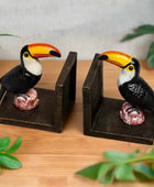 Antiqued Toucan Bookends