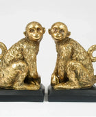 Antiqued Gold Sitting Monkey